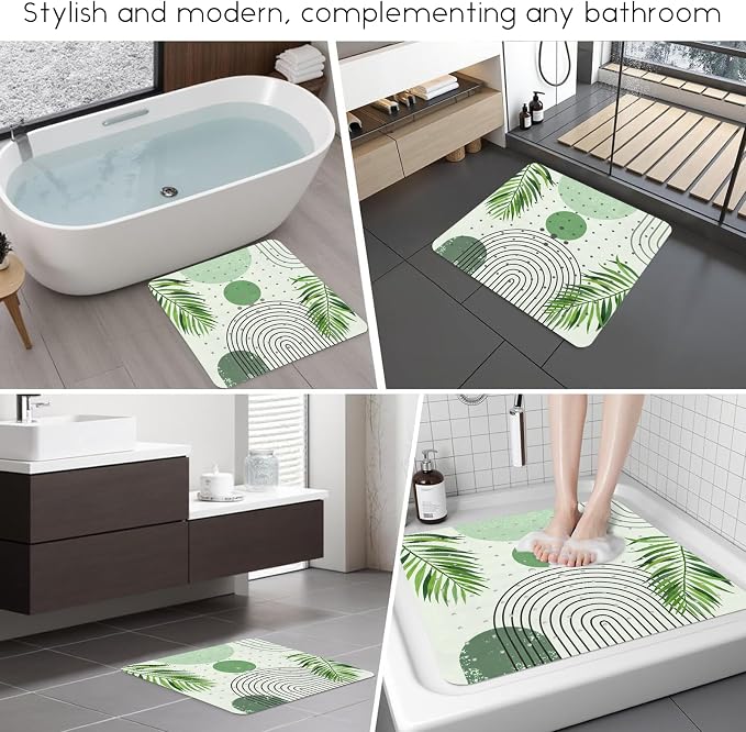Bathtub Mat Non Slip, Bohemia Square Bath tub Mat Shower Floor Mat - Image 6