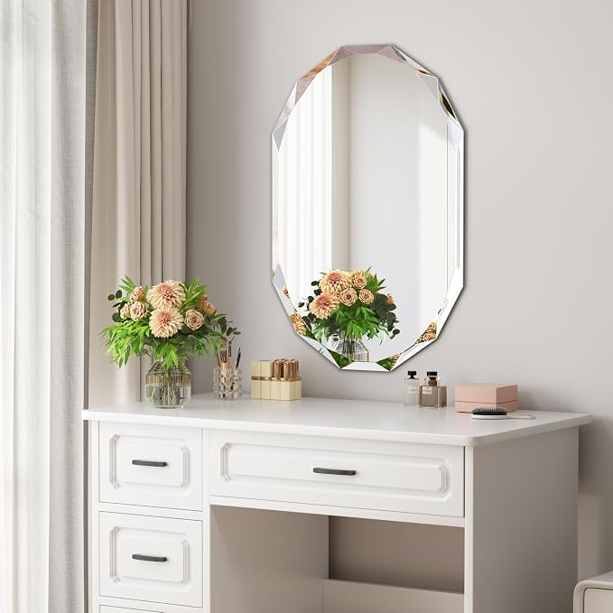 Silver Wall Mirror-Beveled Edge Frameless Mirror - Image 3