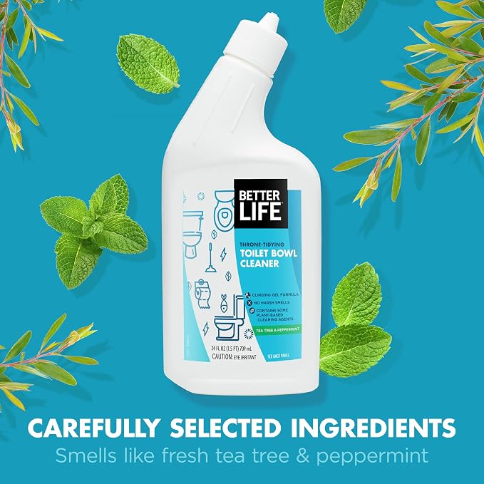 Better Life Toilet Bowl Cleaner, Plant-based, Stain & Odor Remover, Tea Tree & - Image 4