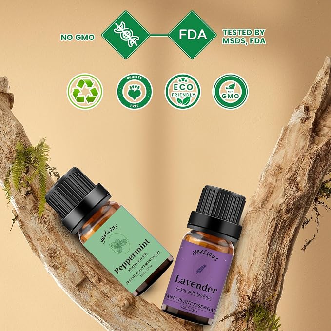 yethious Lavender Peppermint Oil Set Lavender Aromatherapy Oils - Image 4