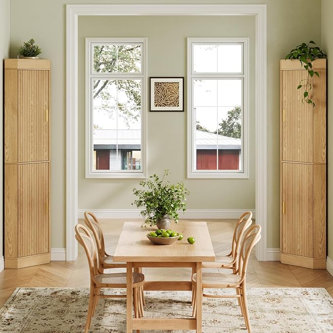 70.3" Tall Corner Cabinet, 4-Tier Corner Storage Cabinet - Image 8
