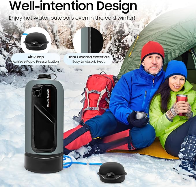 3 Gallon Portable Pressure Camp Shower - Image 5