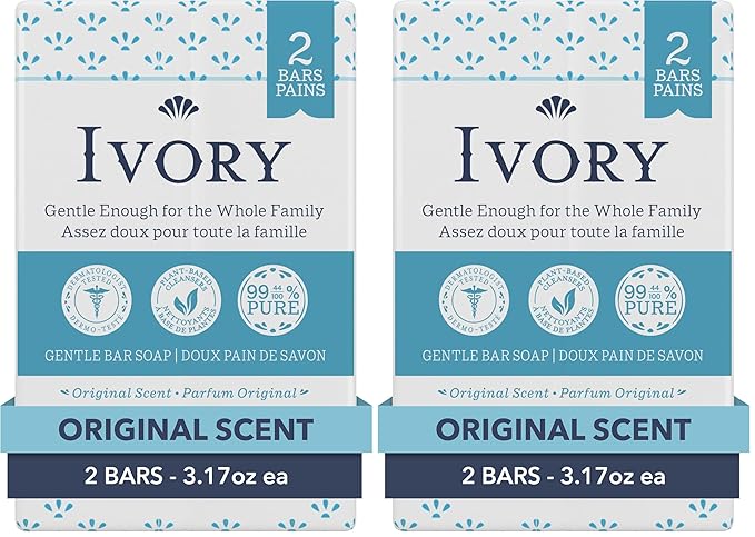 Ivory Gentle Bar Soap Original Scent 3.17 Oz. by Ivory
