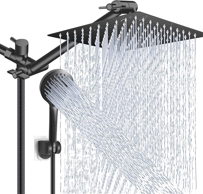 Shower Head Combo, 10 Inch High Pressure Rain Shower Head by PINWIN