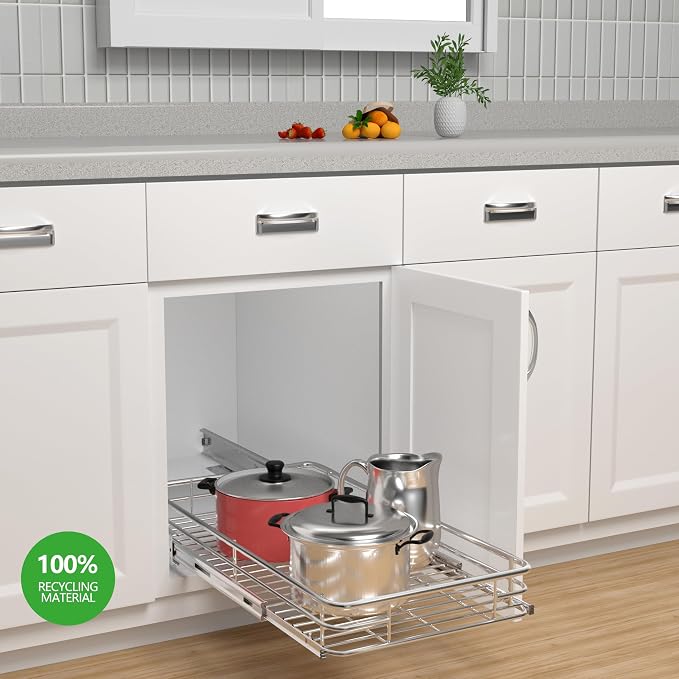 Cabinet Pull Out Shelves, Heavy-Duty Pull Out Shelves - Image 2