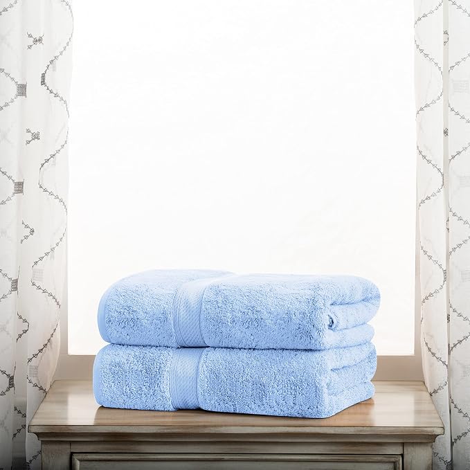 BLUENILEMILLS BNM Egyptian Cotton 2-Piece Towel Set, Includes 2 Bath Towels - Image 3