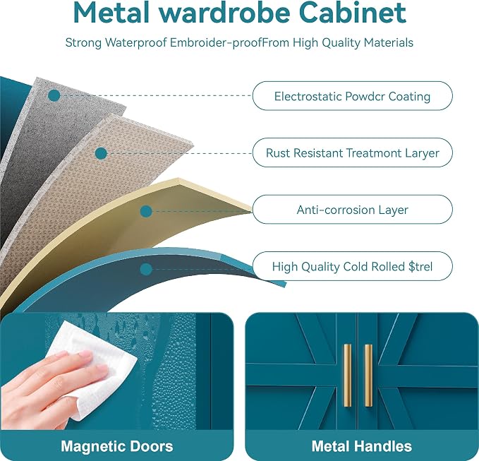 69''Metal Pantry Storage Cabinet - Image 8