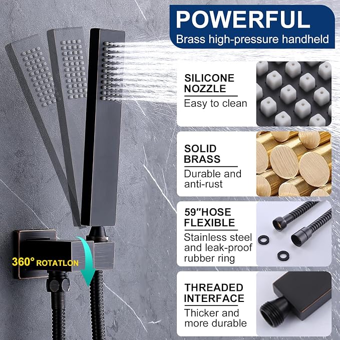 Thermostatic Shower System Three Shower Heads - Image 6