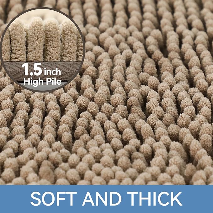 Bcoimo 24"×17" Absorbent Bath Mat, Non-Slip - Image 3