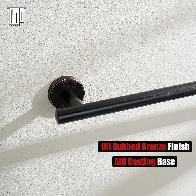 JQK Oil Rubbed Bronze Towel Bar, 12 Inch 304 Stainless Steel Thicken 0.8mm - Image 8