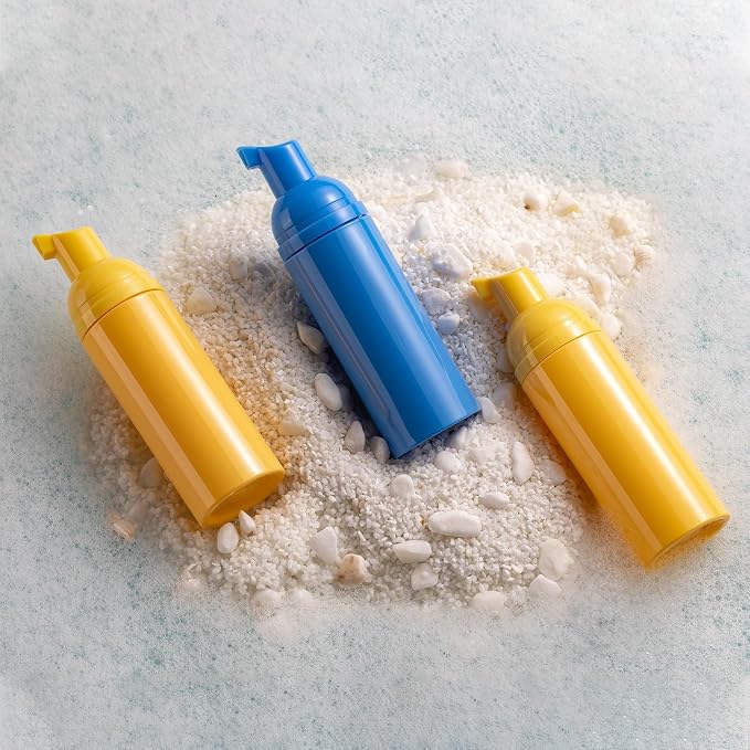 Tekson 3 PCS Soap Foam Bottle, Empty Travel Foaming Lash Shampoo - Image 2