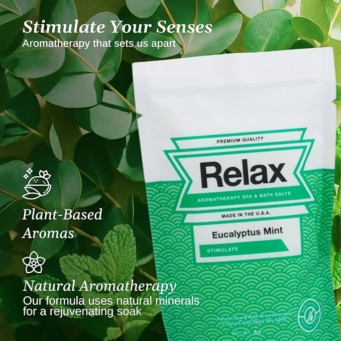 Relax Spa & Bath, Epsom & Dead Sea Salts, Aromatherapy Bath Salts - Image 4