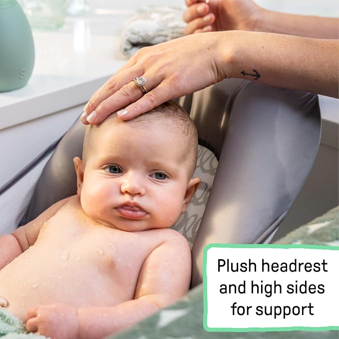 Ingenuity Foldaway 2-Position Baby Bath Seat, Adjustable Support - Image 4