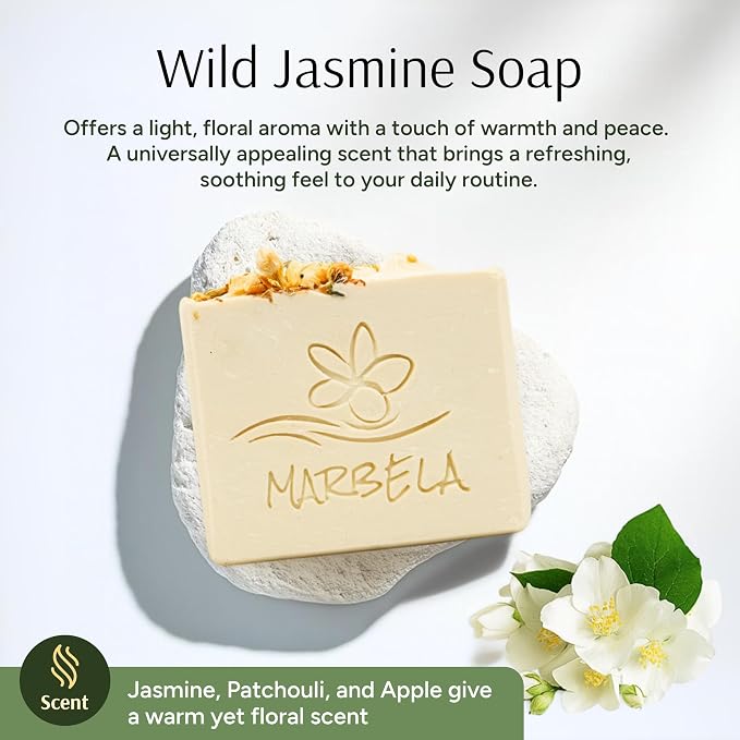 Marbela Cosmetics Wild Jasmine Handmade Soap Bar - Image 2