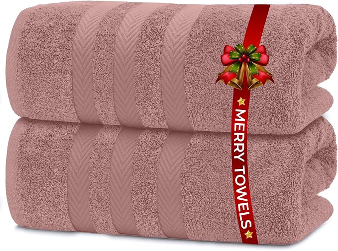 RIVERSIDE Pack of 2 Extra Large Bath Sheets 35 x 70 Inches by RIVERSIDE