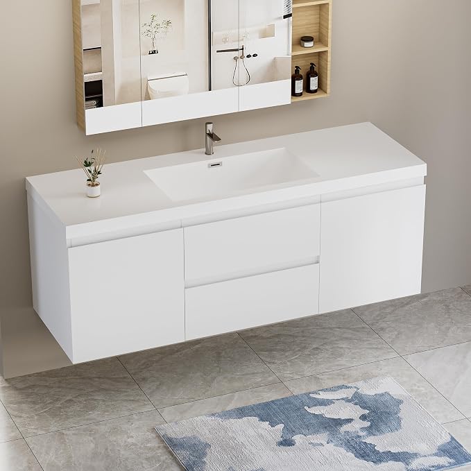 60 Inch Floating Bathroom Vanity - Image 6