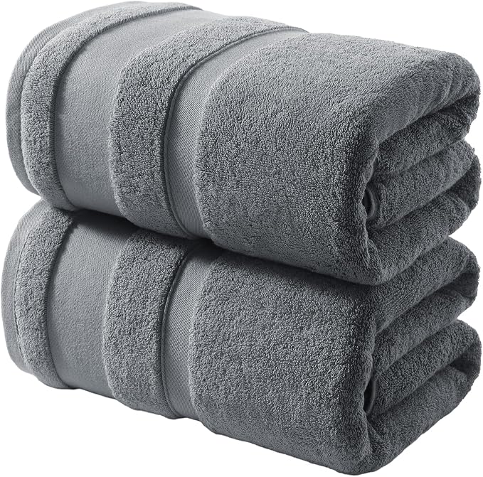 REDKISS 100% Cotton Bath Towels Set of 2, Extra Large Bath Sheets 35 X 70 Inches by REDKISSOnline