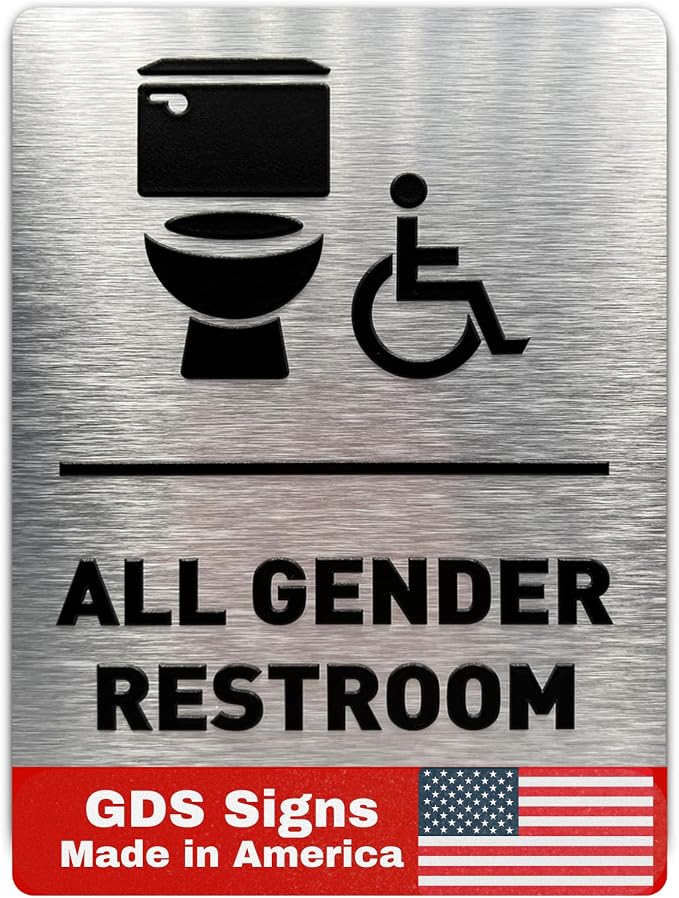 All Gender Bathroom Sign by GDS by GDS