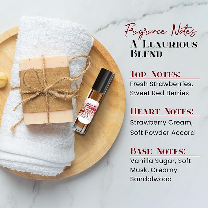 MOBETTER FRAGRANCE OILS Powdered Strawberries Fragrance Body Oil - Image 5