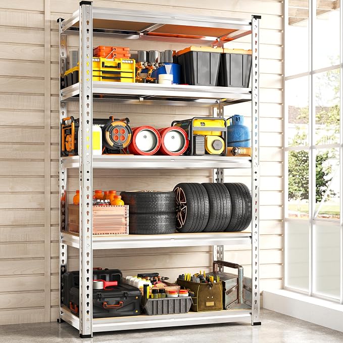 REIBII Storage Shelves 2020LBS Garage Shelving Heavy Duty Metal Shelving - Image 9