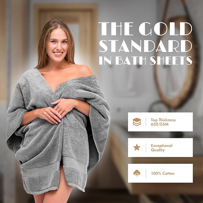 Luxury Soft Bath Sheet Towels Set - Image 2