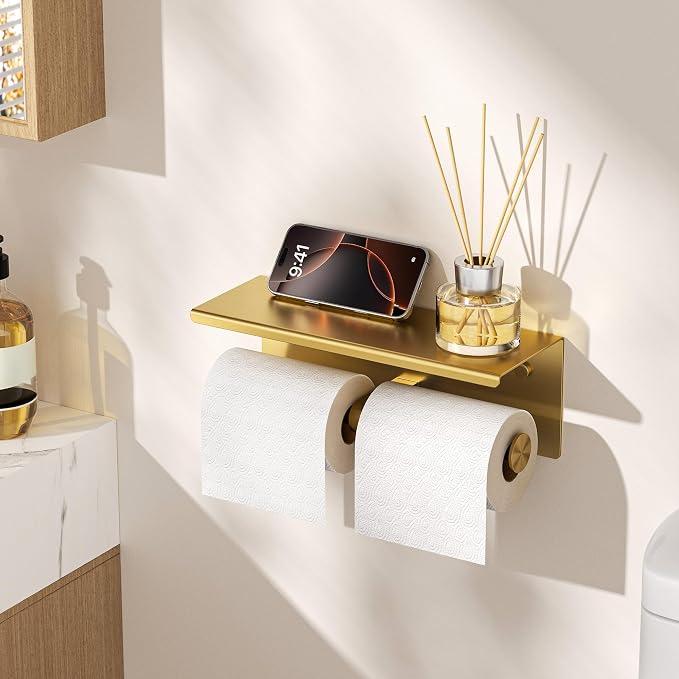 FORIOUS Double Toilet Paper Holder - Image 2