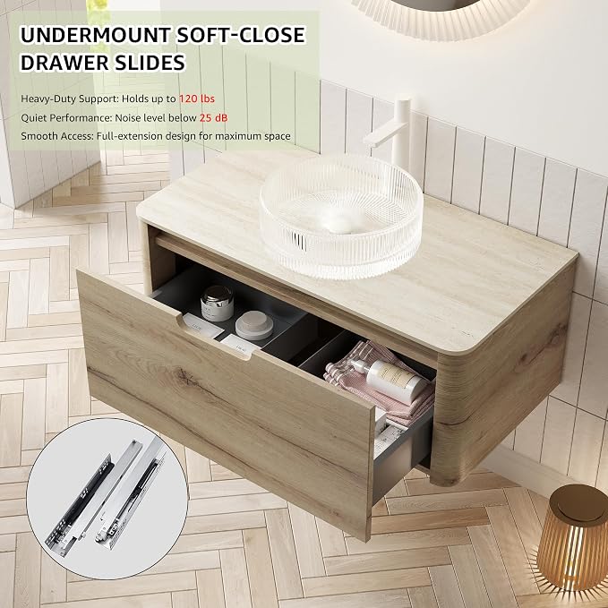 Yayzy 24” Floating Bathroom Vanity - Image 3