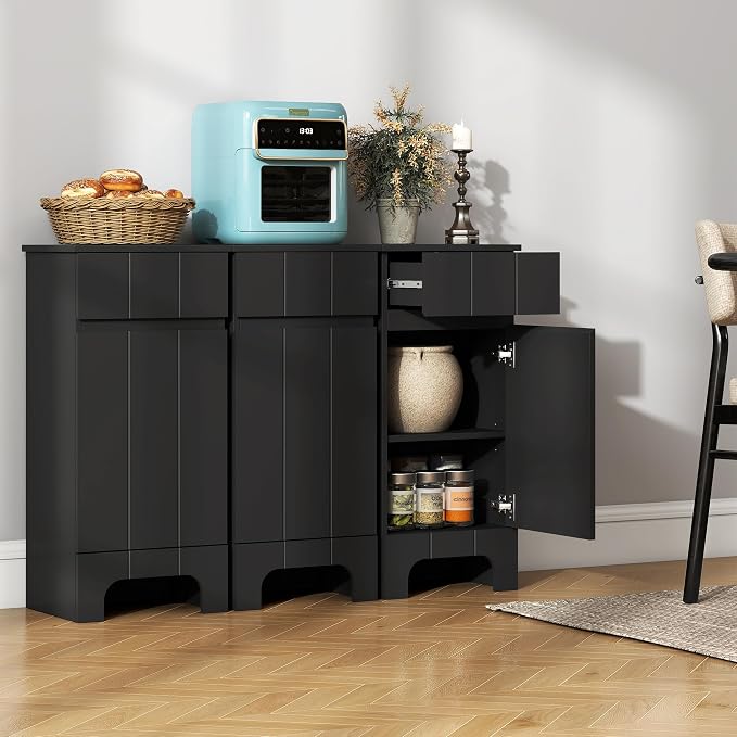 Small Bathroom Cabinet with Adjustable Shelves, Anti-Tip Design, 14.96" L x - Image 5