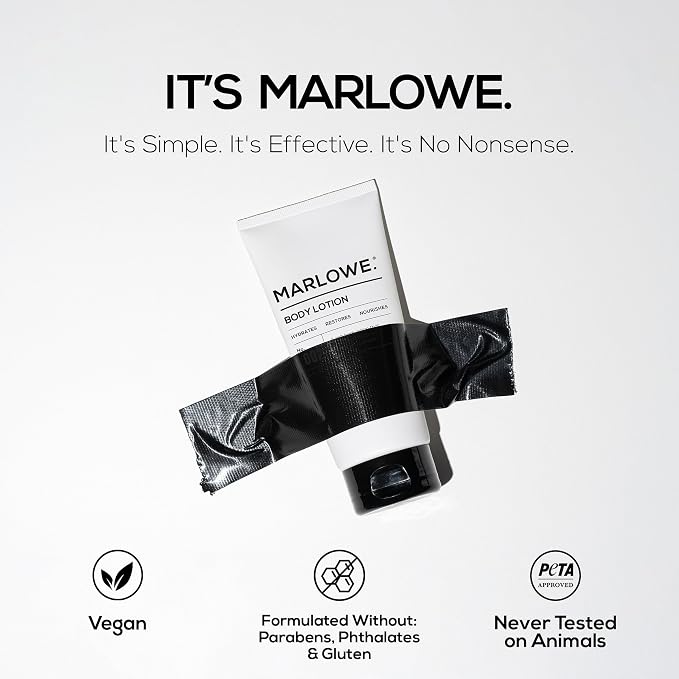 MARLOWE. No. 002 Men’s Body Lotion, Hydrating Aloe Vera Moisturizer - Image 3