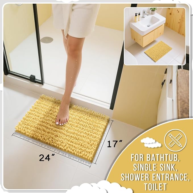 Yimobra Bathroom Rugs Non Slip Washable - Image 2