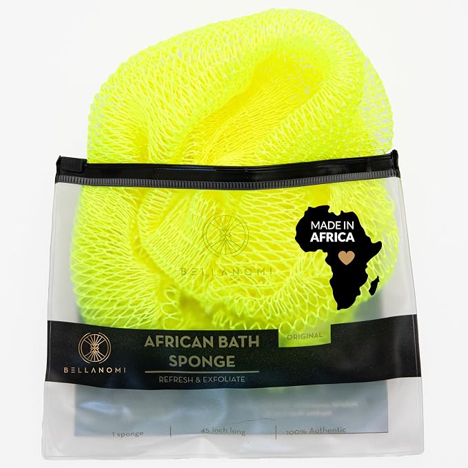 BELLANOMI African Exfoliating Net Sponge, Ethically sourced from Nigeria by Bellanomi