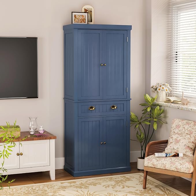 72" Kitchen Pantry, Tall Storage Cabinets - Image 8