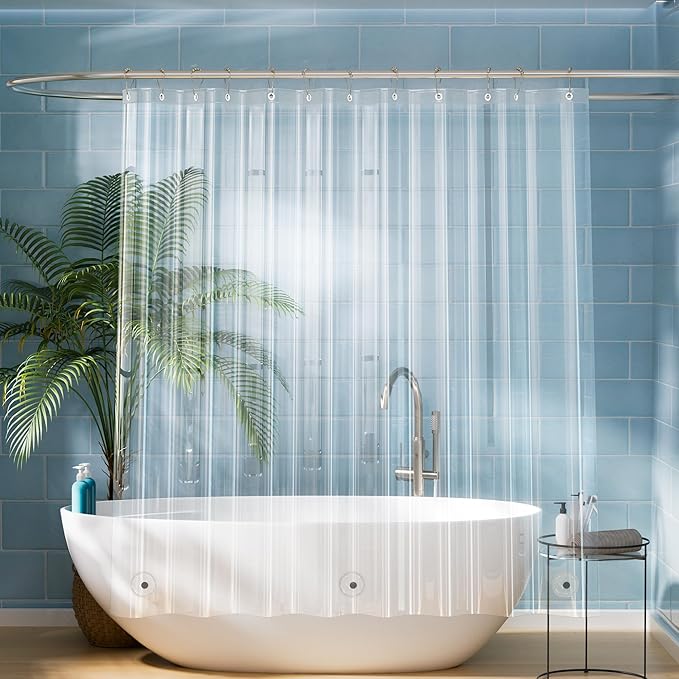 Titanker Short Shower Curtain Liner 72x65 by Titanker