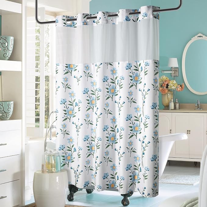Lagute SnapHook Floral Shower Curtain - Image 7
