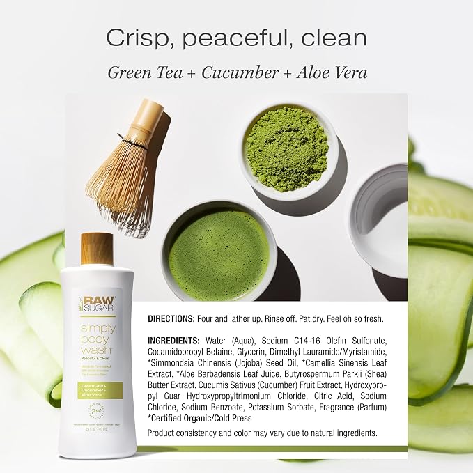 RAW SUGAR Sensitive Skin Simply Body Wash - Image 5