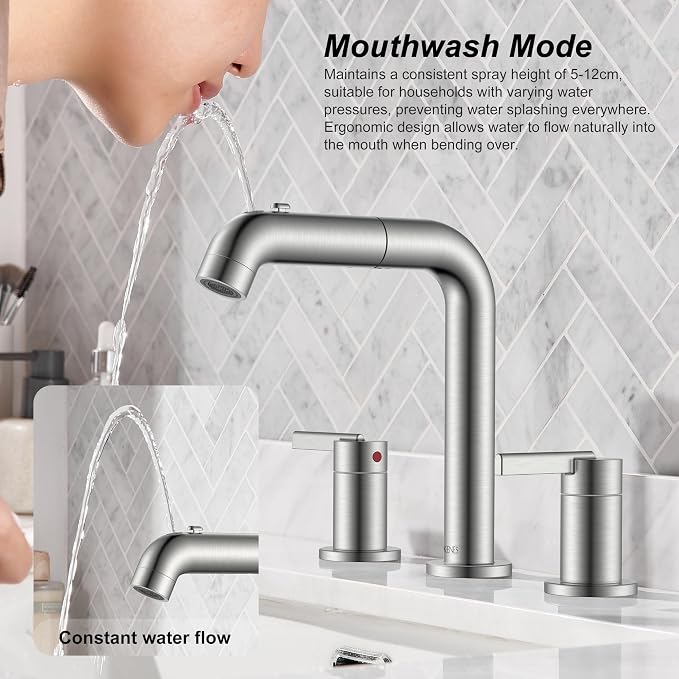 KENES Widespread Bathroom Faucet - Image 4
