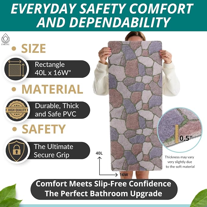 Non Slip Bathtub Mat Shower Mat - Image 3