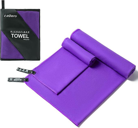 Camping Towel, 2 Pack Microfiber Travel Sports Towel, Quick Dry-Super by Unknown