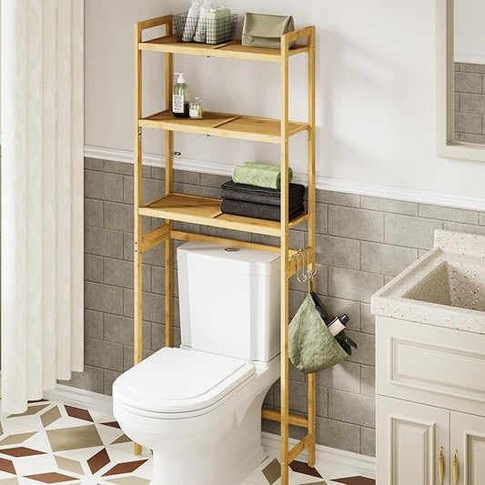 AMBIRD Over The Toilet Storage, 3-Tier Bathroom Organizer Over Toilet by AMBIRD