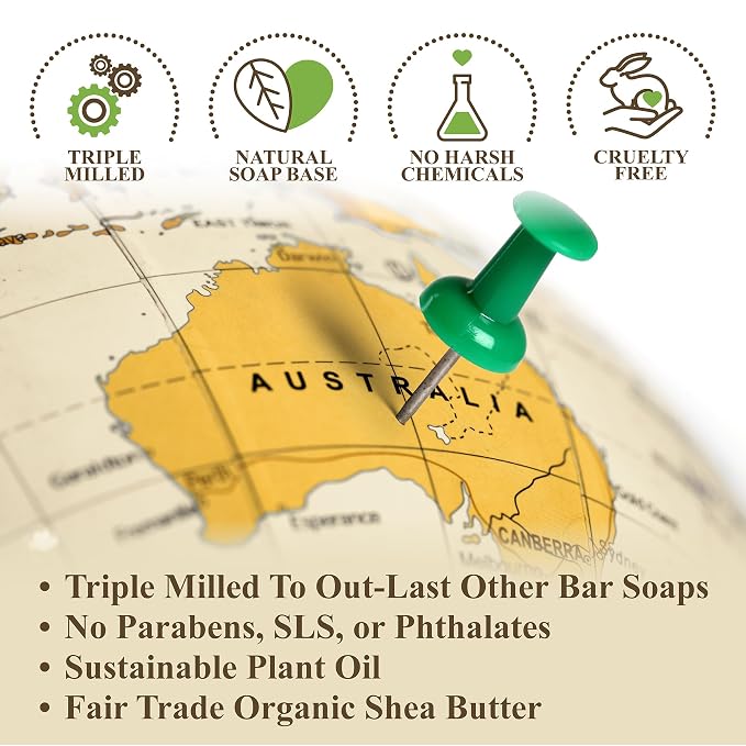 BELA Oatmeal Soap with Milk and Bran 3.3 OZ, Long Lasting French Triple Milled - Image 3