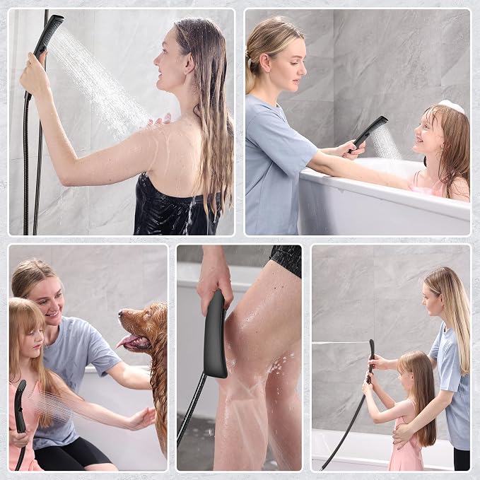 BRIGHT SHOWERS High Pressure Dual Shower Head Combo - Image 5