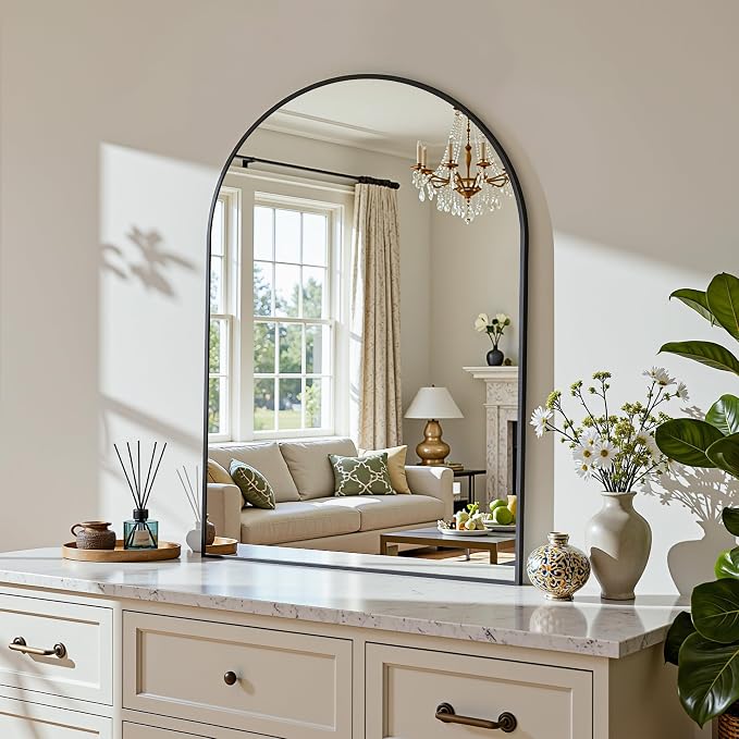 Arched Mirror 20"x30", Bathroom Mirror, Wall Mounted Vanity Mirror - Image 9