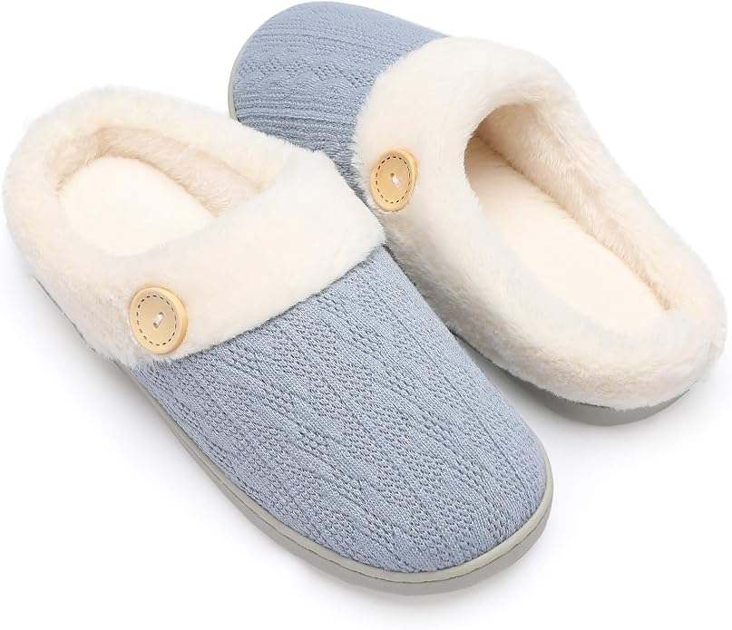 Chantomoo Womens Slipper Warm Comfy Memory Foam House Slippers Knitted Shoes by Chantomoo