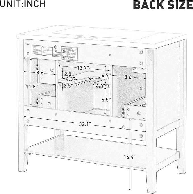 Favfurish 36" Bathroom Vanity - Image 7