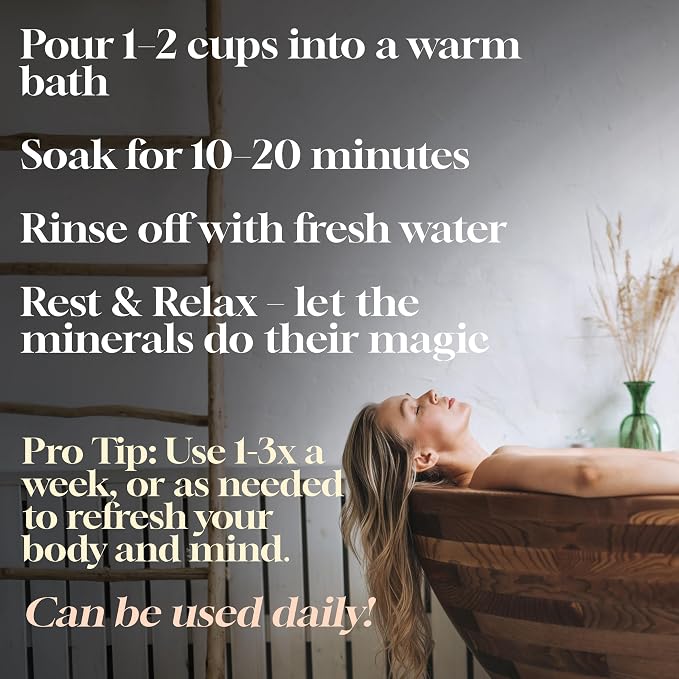 Dead Sea Warehouse – Amazing Minerals Dead Sea Bath Salts – 2 LBS – Highest - Image 5