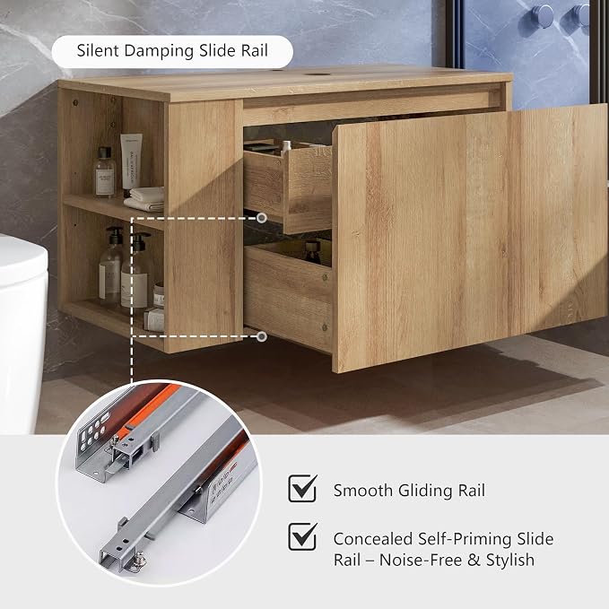 30 Inch Floating Bathroom Vanity - Image 4