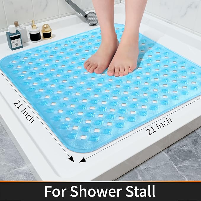 Yimobra Square Shower Mat Non Slip, Super Strong Suction Cups, Machine Washable - Image 4