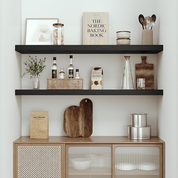 Vivelove Single Floating Shelves 48 Inches, 48 x 10 inch Deep x 1.8 in Thick - Image 6