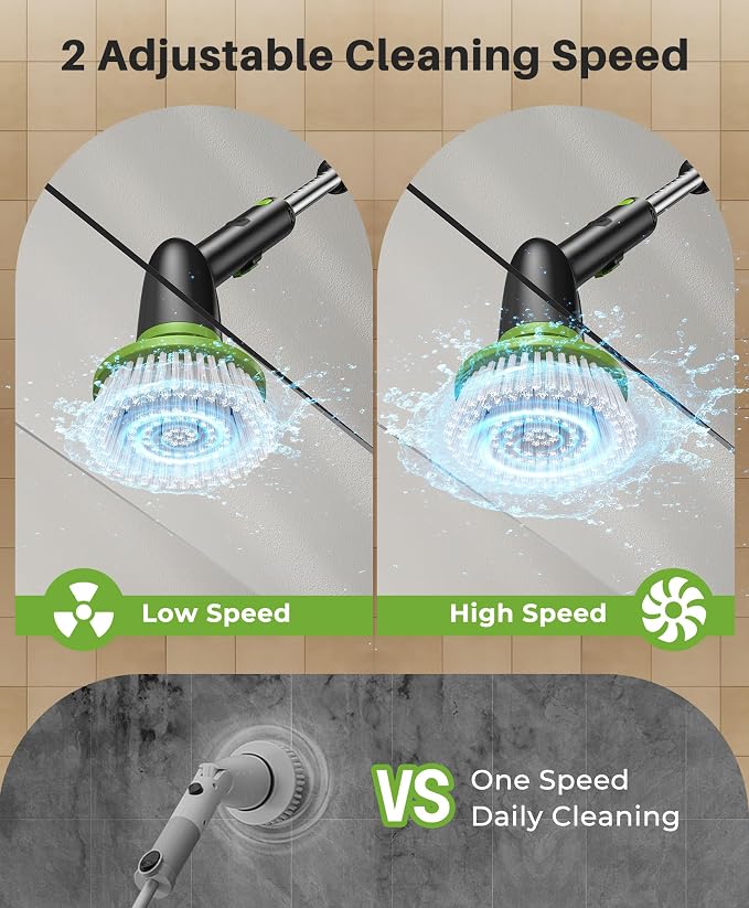 LyriFine Electric Spin Scrubber, 2024 New Full-Body IPX7 Waterproof Bathroom - Image 5