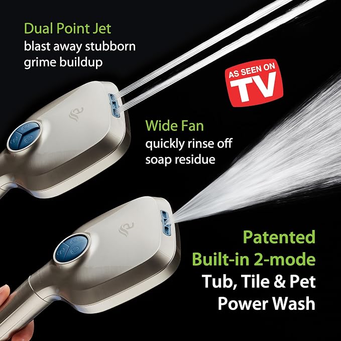 6-way High Pressure 82 Spray Mode Filtered Showerhead Combo - Image 3